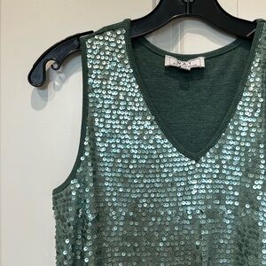 WAY sequin tank, size small
